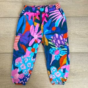 Next Girls Jersey Harem Pants with Drawstring Multicolor